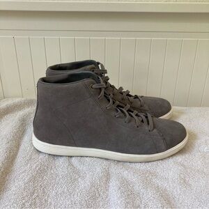 Cole Haan Grey Suede High Top Sneakers Womens Size 10.5 EUC